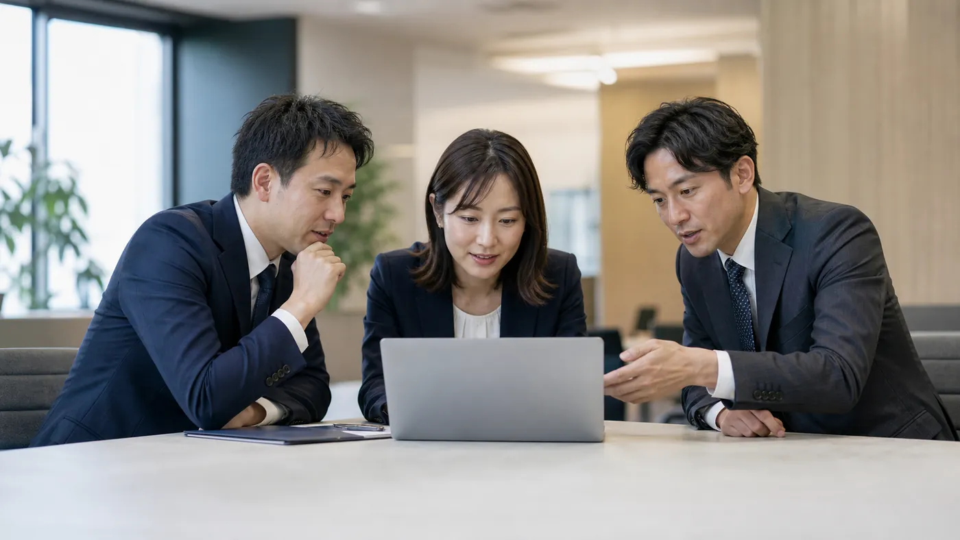 AI活用について話し合うチーム